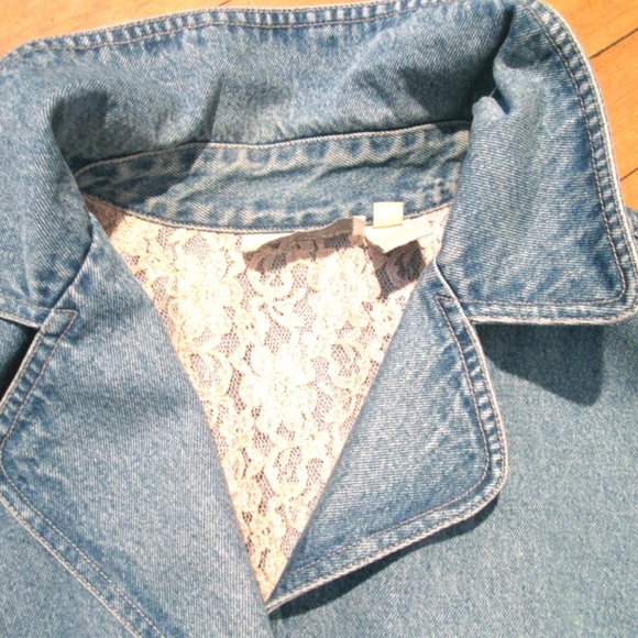J Jill Stretch Denim Jacket ~ Light Wash ~ Size M - Picture 4 of 5